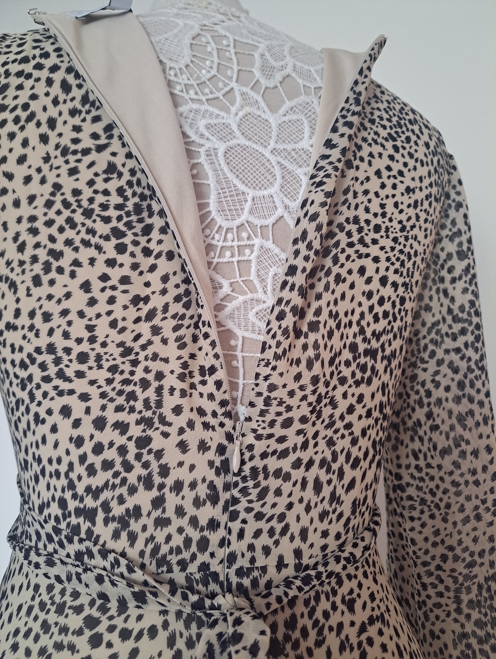 Dress Baltic Born Cream and Black Printed Long Sleeve Maxi Dress - Picture 9 of 14